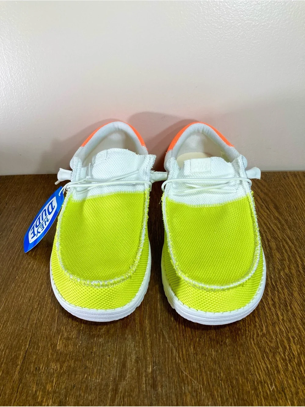 Hey Dude Wally Neon Slip-On Shoe Men’s Size 13 Lime/Punch
